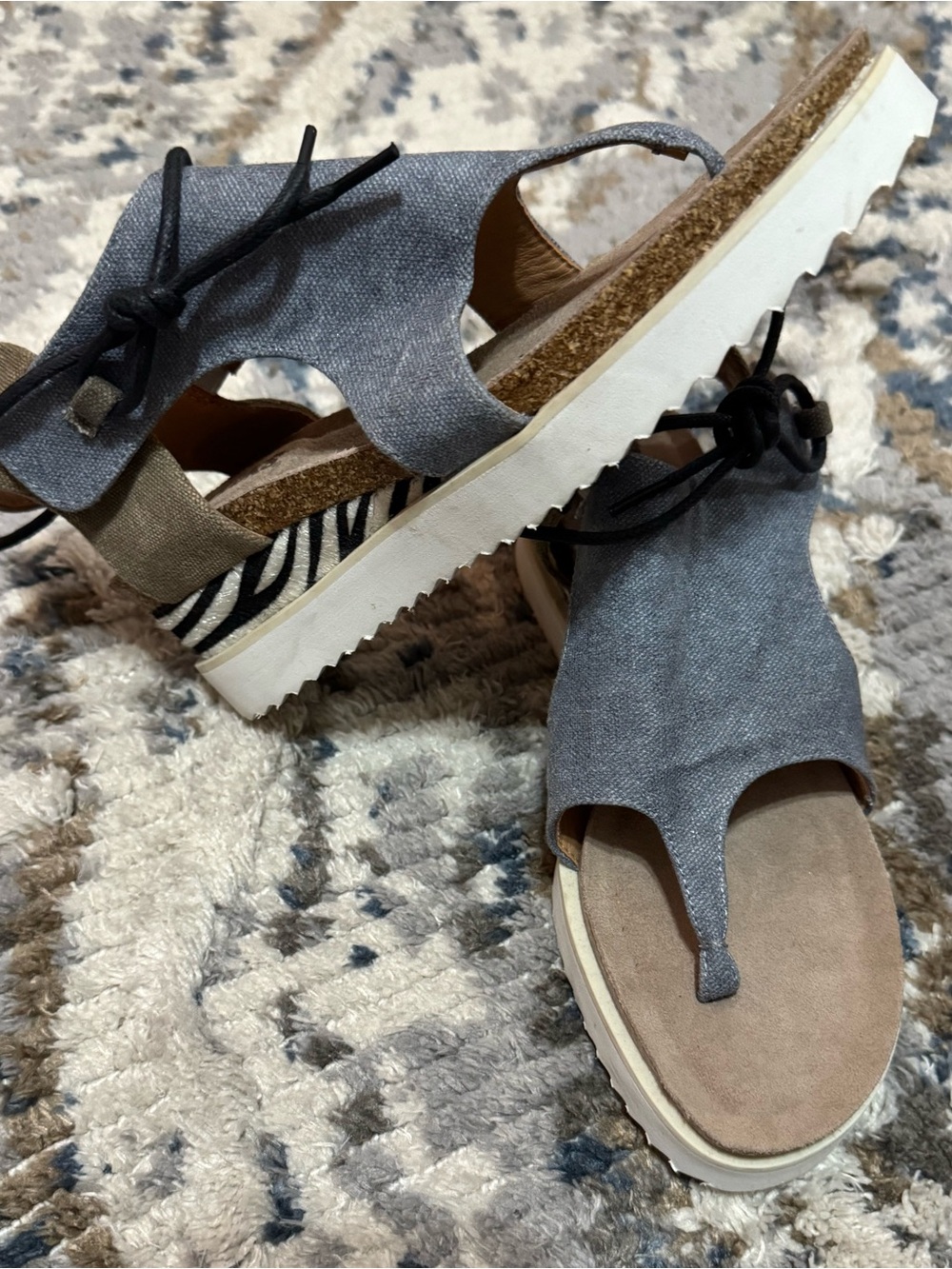 🩷Women’s Casual Open-Toe Sandals in Gray and Tan